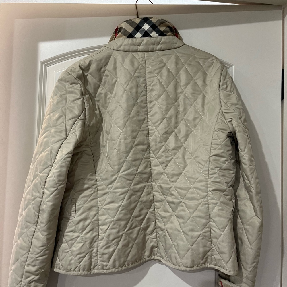Burberry Cream Quilted Jacket - Picture 5 of 5